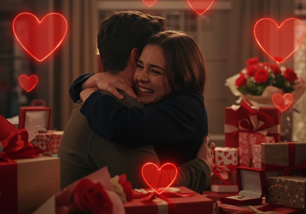 Overwhelming affection and gifts in a new relationship.