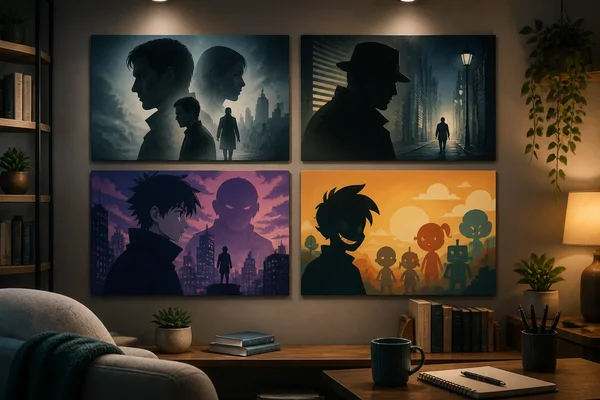 Movie and TV character contrast